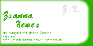 zsanna nemes business card